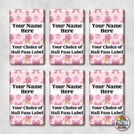 Pencils Bows & Apples-Hall Pass Set