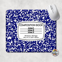 Composition Book All Colors Mouse Pad
