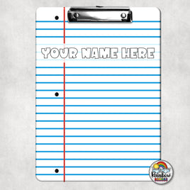 Notebook Paper Clipboard