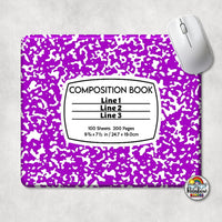 Composition Book All Colors Mouse Pad