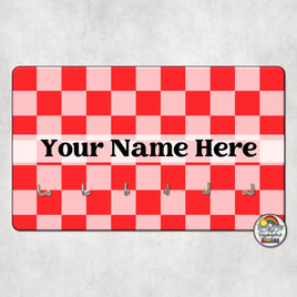 Plain Checker 1-Hall Pass Holder