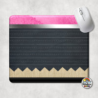 Chalk Board Pencil Mouse Pad