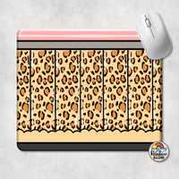 Tan Leopard Pencil Mouse Pad