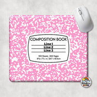 Composition Book All Colors Mouse Pad