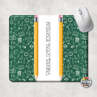 Green Chalkboard Mouse Pad