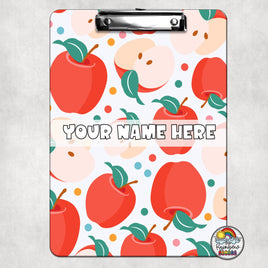 Coral Apples Clipboard
