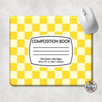 Checker 1 Composition Book Mouse Pad