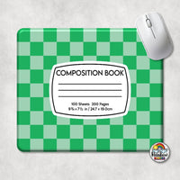 Checker 1 Composition Book Mouse Pad