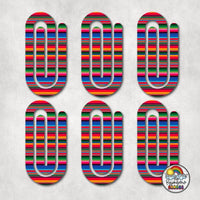 Beautiful Serape Acrylic Paperclips