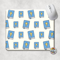 The Blue Bible Mouse Pad