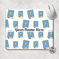 The Blue Bible Mouse Pad