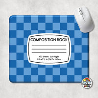 Checker 1 Composition Book Mouse Pad