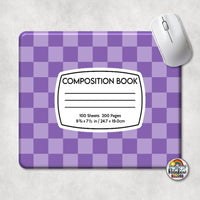 Checker 1 Composition Book Mouse Pad