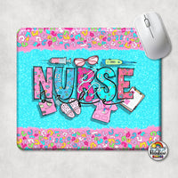 Pink Nurse Mouse Pad
