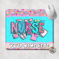 Pink Nurse Mouse Pad