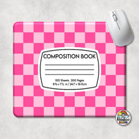 Checker 1 Composition Book Mouse Pad