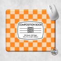 Checker 1 Composition Book Mouse Pad