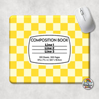 Checker 1 Composition Book Mouse Pad