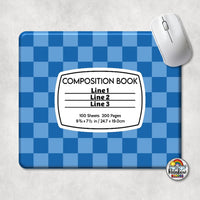 Checker 1 Composition Book Mouse Pad