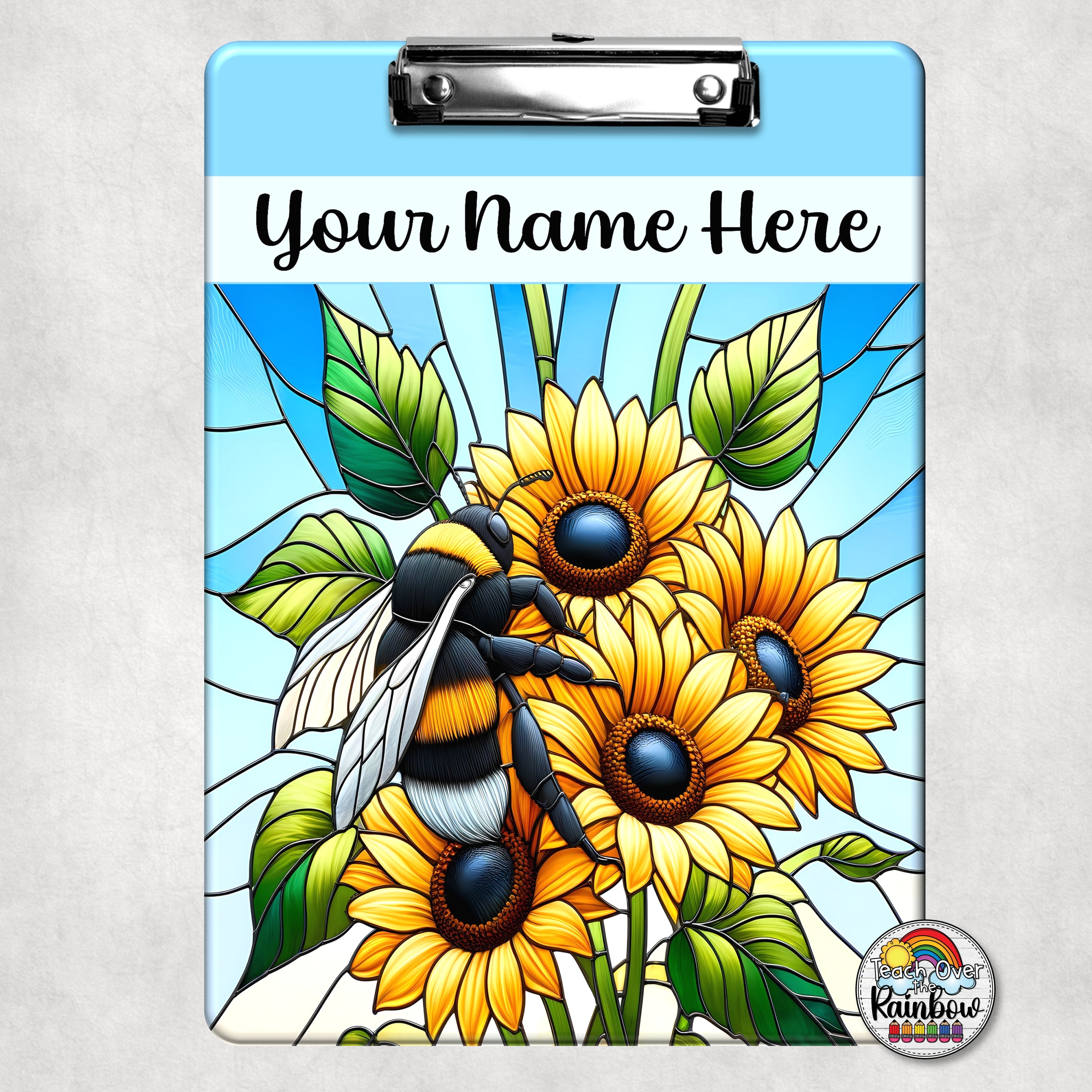 Bright Bumble Bee Clipboard – Teach Over the Rainbow