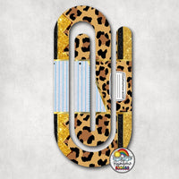 Leopard Glitter Pencil Combo Acrylic Paperclips