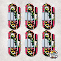 Pencil Combo Bright Daises Acrylic Paperclips