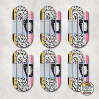 Light Leopard Pencil Combo Acrylic Paperclips