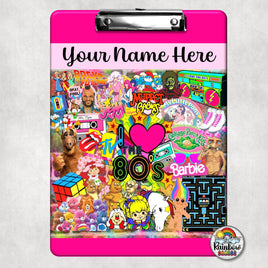 I Love the 80's Clipboard