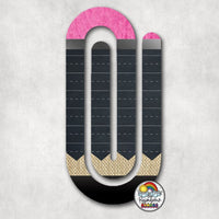 Chalk Board Pencil Acrylic Paperclips