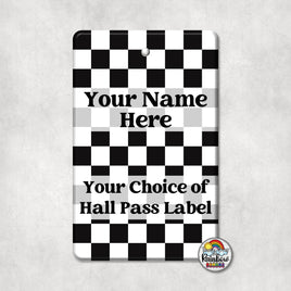 Plain Black Checkered-Single Pass