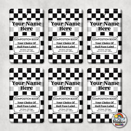 Black Checkered Comp-Hall Pass Set