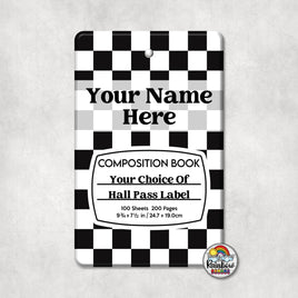 Black Checkered Comp-Single Pass