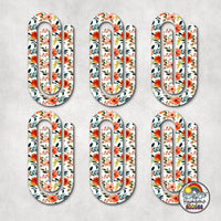 Fall Floral Acrylic Paperclips