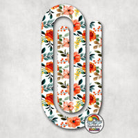 Fall Floral Acrylic Paperclips