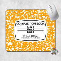 Composition Book Mouse Pad