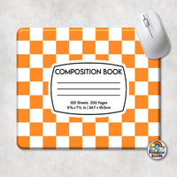 Checker 2 Composition Book Mouse Pad