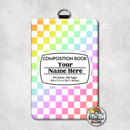 Rainbow Checkered Comp Vertical