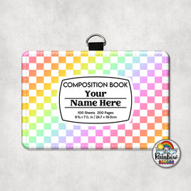 Rainbow Checkered Comp Horizontal