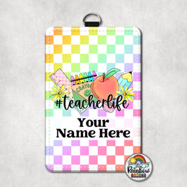 Rainbow Checkered Supplies Vertical