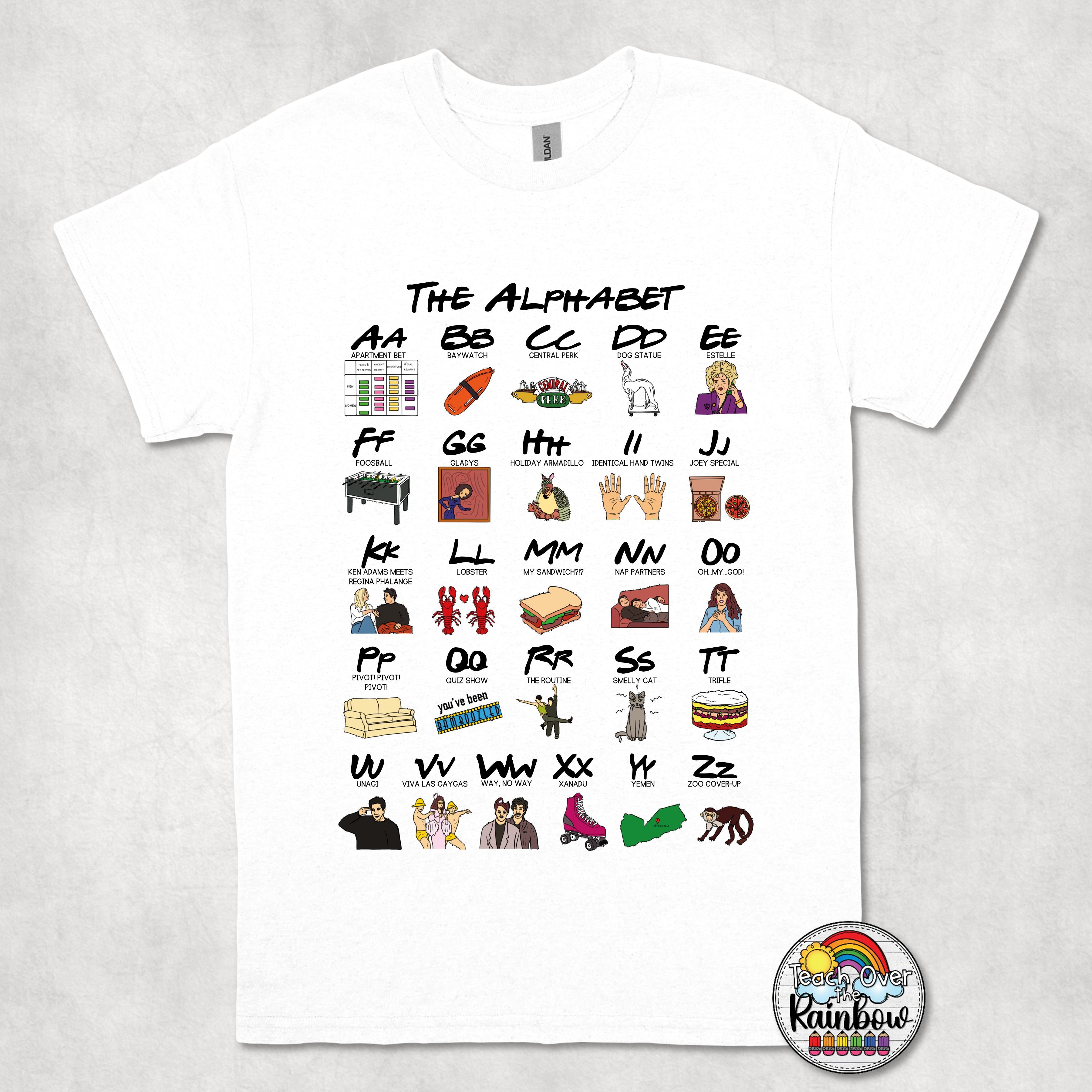 The Alphabet Tees & Crews Apparel – Teach Over the Rainbow