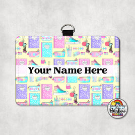 Yellow School Supplies Horizontal