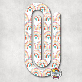 Gentle Boho Rainbow Acrylic Paperclips