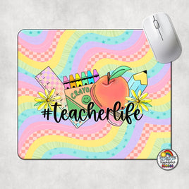 Retro Rainbow Supplies Mouse Pad