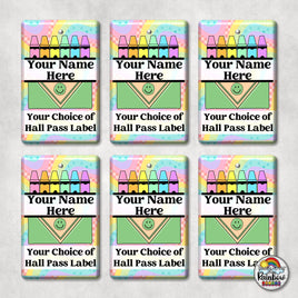 Retro Rainbow Crayons-Hall Pass Set