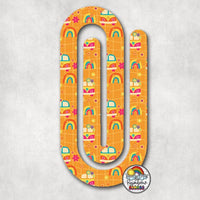 Peace, Love, & Bus Acrylic Paperclips