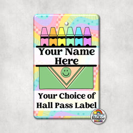 Retro Rainbow Crayons-Single Pass