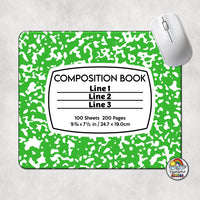 Composition Book Mouse Pad