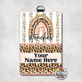 Boho Peach Leopard Vertical