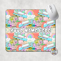 Teacher Things Pastel Mouse Pad