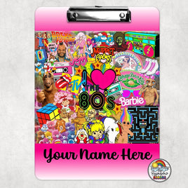 I Love the 80's Clipboard